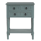 Console Table with 3 Drawers, Sofa Side Table with Bottom Open Storage Shelf, Heavy-Duty Entryway Table for Hallway/Living Room
