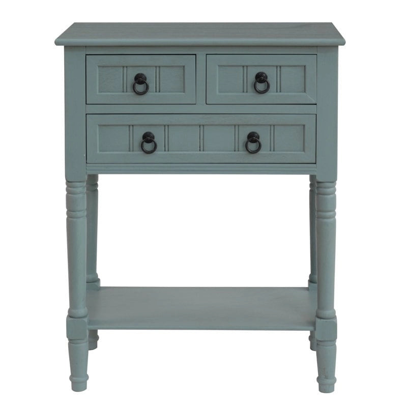 Console Table with 3 Drawers, Sofa Side Table with Bottom Open Storage Shelf, Heavy-Duty Entryway Table for Hallway/Living Room