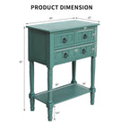 Console Table with 3 Drawers, Sofa Side Table with Bottom Open Storage Shelf, Heavy-Duty Entryway Table for Hallway/Living Room