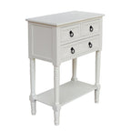 Console Table with 3 Drawers, Sofa Side Table with Bottom Open Storage Shelf, Heavy-Duty Entryway Table for Hallway/Living Room
