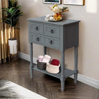 Console Table with 3 Drawers, Sofa Side Table with Bottom Open Storage Shelf, Heavy-Duty Entryway Table for Hallway/Living Room