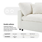 U-Shaped Modular Chenille Sectional Sleeper Sofa with Ottoman