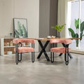 Modern Chenille Fabric Upholstered Acccent Dining Chairs for Living Room (set of 2)
