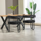 Modern Chenille Fabric Upholstered Acccent Dining Chairs for Living Room (set of 2)