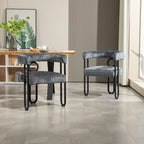 Modern Chenille Fabric Upholstered Acccent Dining Chairs for Living Room (set of 2)