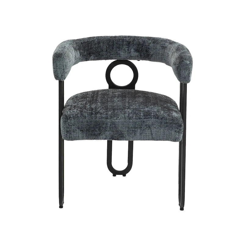 Modern Chenille Fabric Upholstered Acccent Dining Chairs for Living Room (set of 2)
