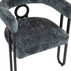 Modern Chenille Fabric Upholstered Acccent Dining Chairs for Living Room (set of 2)