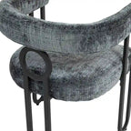 Modern Chenille Fabric Upholstered Acccent Dining Chairs for Living Room (set of 2)
