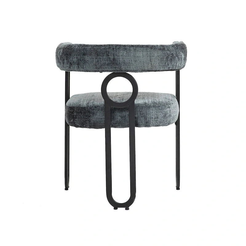 Modern Chenille Fabric Upholstered Acccent Dining Chairs for Living Room (set of 2)