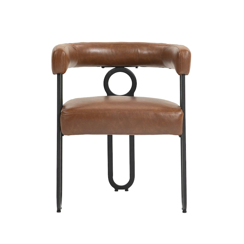 Modern Chenille Fabric Upholstered Acccent Dining Chairs for Living Room (set of 2)