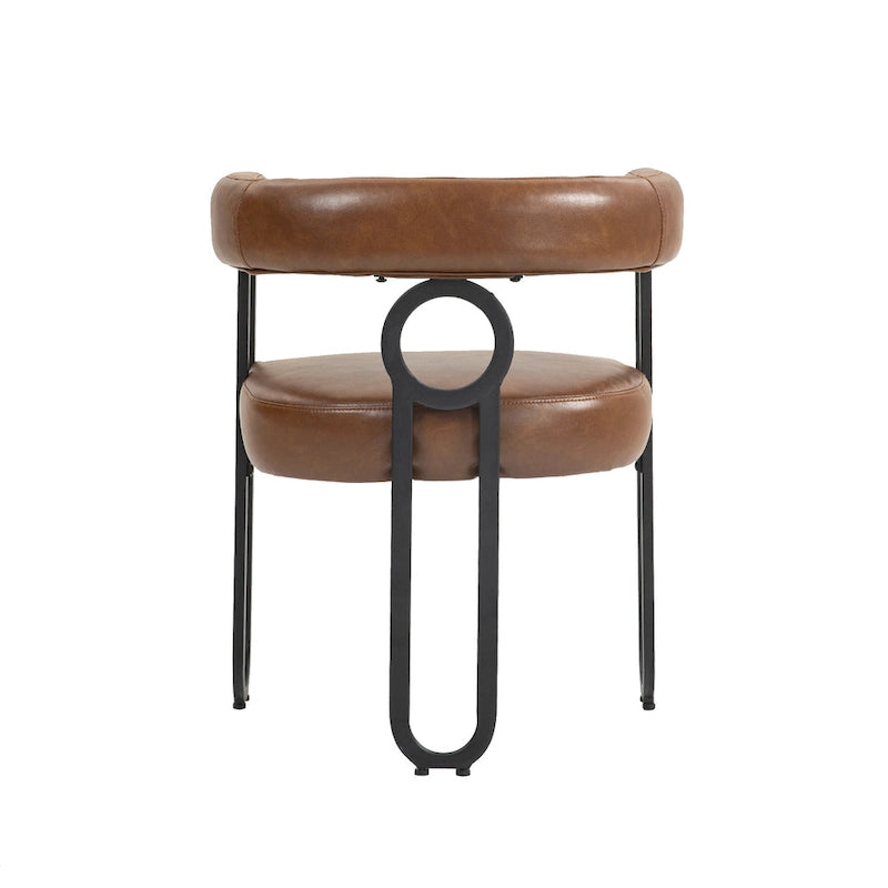Modern Chenille Fabric Upholstered Acccent Dining Chairs for Living Room (set of 2)