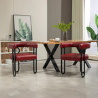 Modern Chenille Fabric Upholstered Acccent Dining Chairs for Living Room (set of 2)