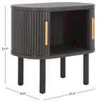 SAFAVIEH Home Tealla 2 Tambour Door Nightstand